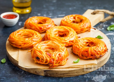 دونات اسپاگتی، فینگر فود بامزه دونات اسپاگتی، فینگر فود بامزه